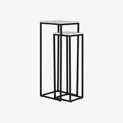 Olivia's Richmond Lexington Set of 2 White Side Table