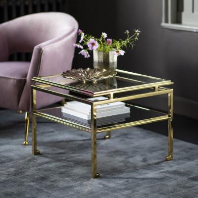 Olivia's Gallery Direct Cosenza Tall Side Table Gold