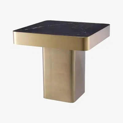 Olivia's Eichholtz Side Table Luxus Brushed Brass Finish