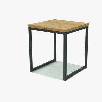 Olivia's Skyline Outdoor Side Table Nautic Brown Square Outdoor Side Table