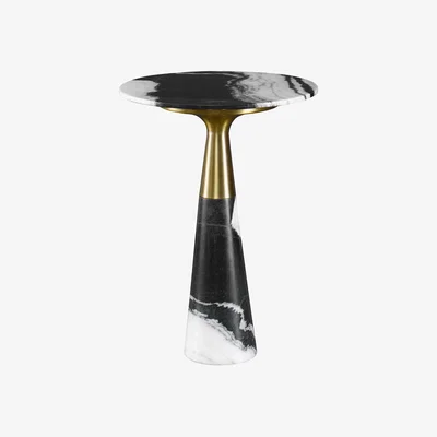 Olivia's Uttermost Black Label Panda Accent Table