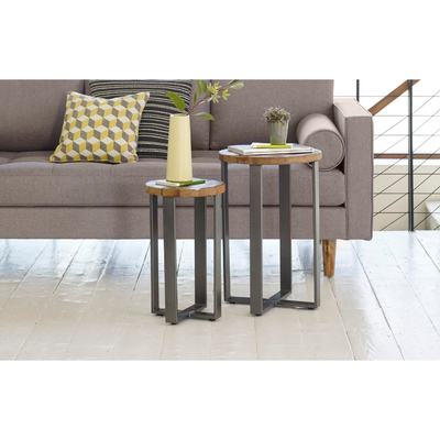 Out & Out Original Elijah – Set of Two Wooden Side Tables