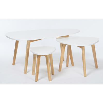 Out & Out Original Nostro – Side Tables – Set of 3 - White