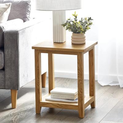 Downtown Julian Bowen Mallory Lamp Table In LightWood