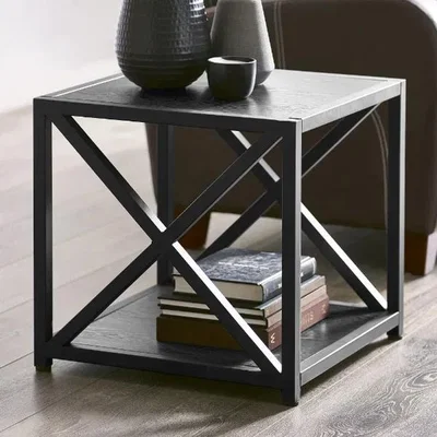 Downtown Julian Bowen Lima Lamp Table - Black Ash