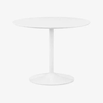 Downtown Julian Bowen Blanco Round White Pedestal Table