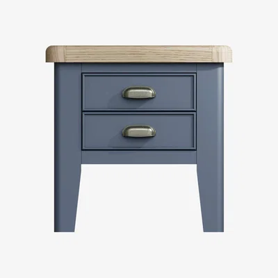 Downtown Downtown Hexham Painted Blue Lamp Table