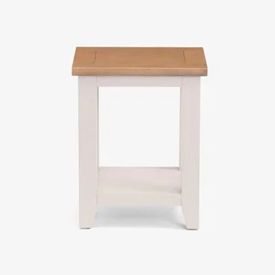 Downtown Julian Bowen Richmond Lamp Table - Elephant Grey/Pale Oak