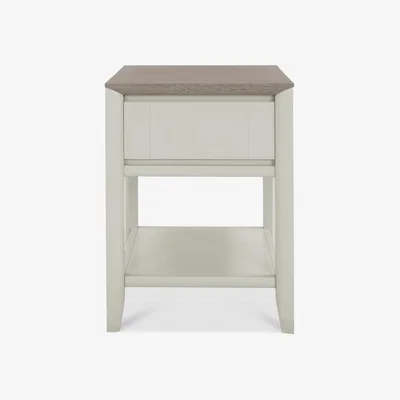 Downtown Brampton Grey Lamp Table With Drawer
