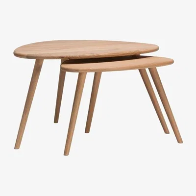 Downtown Bell & Stocchero Bell and Stocchero Vigo Nest of Tables - Natural