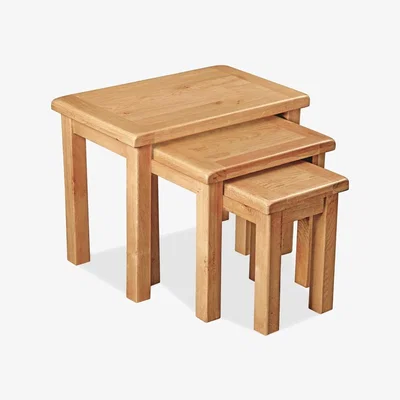 Downtown Downtown Ascot Nest of Tables, Wood