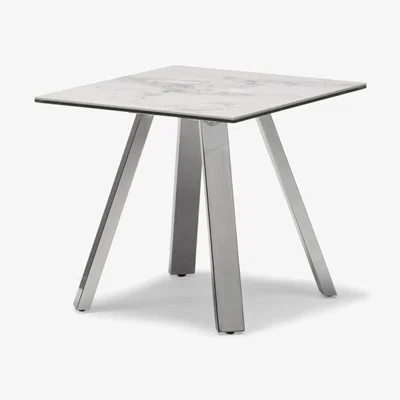 Downtown Stromboli Lamp Table In WhiteMarble