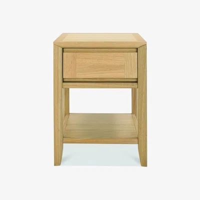 Downtown Brampton Oak Lamp Table With Drawer