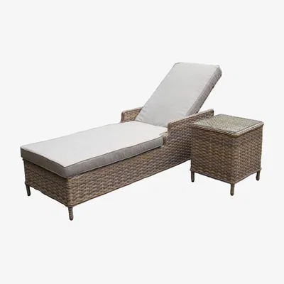 Downtown Allington Sun Lounger & Side Table