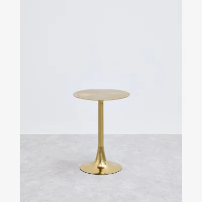 Oliver Bonas Tromba Gold Metal Side Table