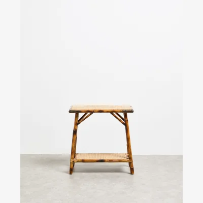 Oliver Bonas Tortuga Brown Rattan Side Table