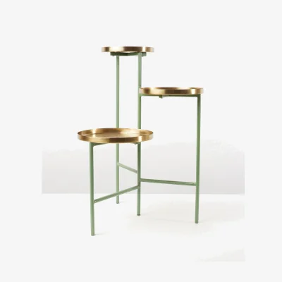 Oliver Bonas Iggy Metal Triple Plant Stand