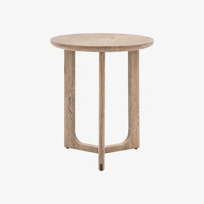 Perch and Parrow Whittle Side Table in Smoked