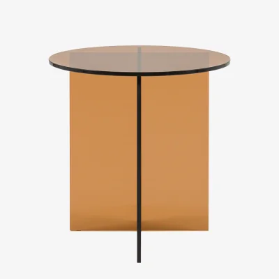 Perch and Parrow Alora Side Table in Bronze