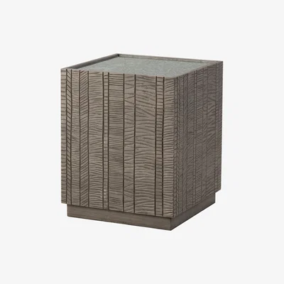 Perch and Parrow Ollin Acacia Cube Side Table