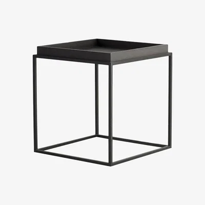 Perch and Parrow Travis Side Table in Black