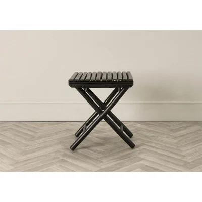Perch and Parrow Arbour Bamboo Side Table in Black