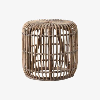 Perch and Parrow Kira Rattan Side Table, Large