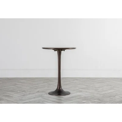 Perch and Parrow Sitka Round Iron Side Table