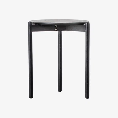 Perch and Parrow Coaster Side Table in Black