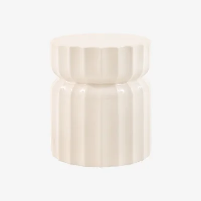 Perch and Parrow Dune Side Table in Cream