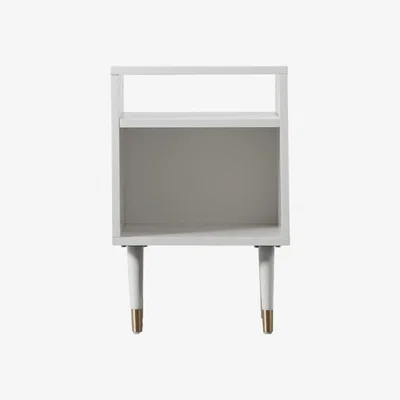 Perch and Parrow Fandangle Side Table in White