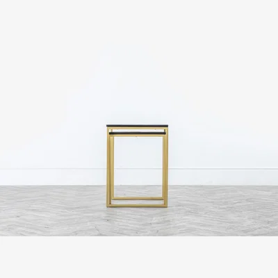 Perch and Parrow Mark Nesting Tables in Black