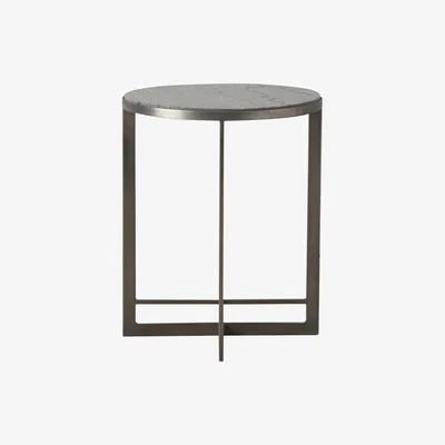 Perch and Parrow Oxendan Silver Marble Side Table