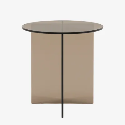 Perch and Parrow Alora Side Table in Charcoal