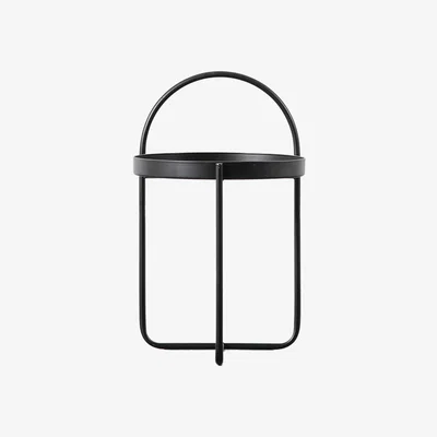 Perch and Parrow Callie Side Table in Black