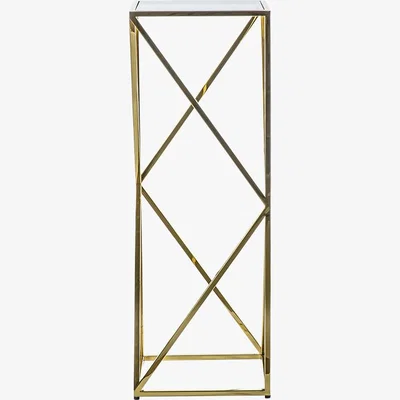 Perch and Parrow Makayla Golden Side Table, Small