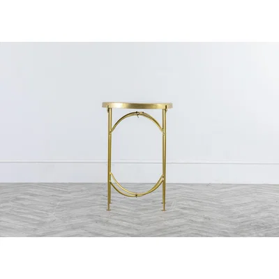 Perch and Parrow Fonda Side Table in Brass