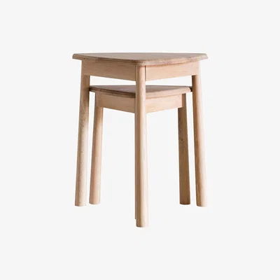 Perch and Parrow Rebecca Oak Nesting Tables