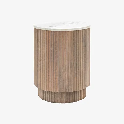 Perch and Parrow Flute Side Table