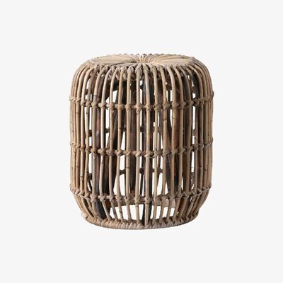 Perch and Parrow Kira Rattan Side Table, Small