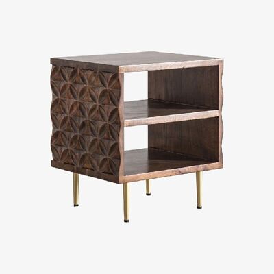 Perch and Parrow Gilda Acacia Side Table