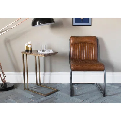 Perch and Parrow Chloe Emperador Marble Supper Table