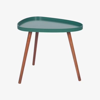 Pagazzi Clarice Teardrop Forest Green & Brown Pine Wood Table