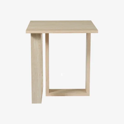 Pagazzi Prue Travertine Effect Side Table