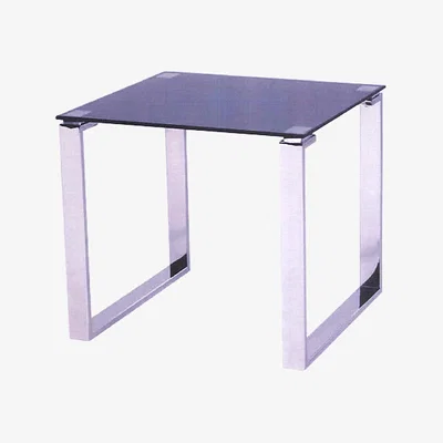 Pagazzi Twinkle Black Sparkle Glass End Table