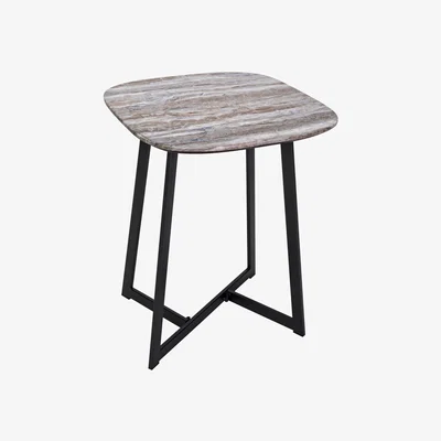 Pagazzi Pavlos Stone Veneer Side Table