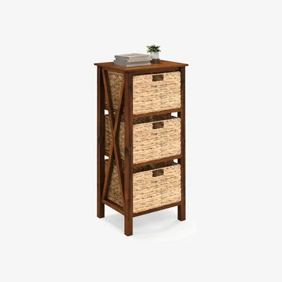 The Range Bedroom Nightstand Sofa Side Table - Walnut