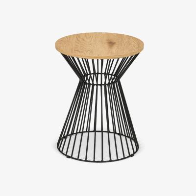 The Range Jersey Wire Lamp Table - Euro Oak