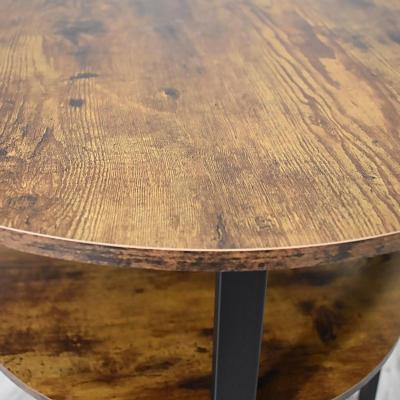 The Range Industrial Design Two-Tier Side Table - Brown