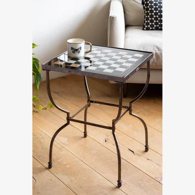 Rockett St George Bronze Effect Chess Side Table
